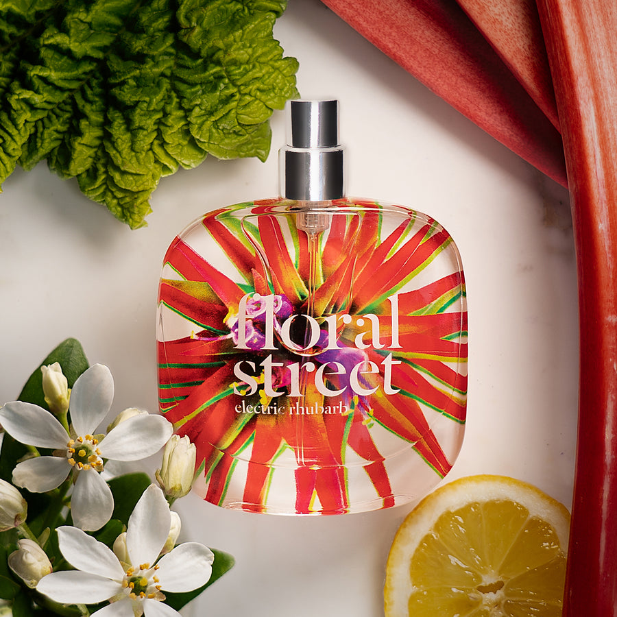 Floral Street Electric Rhubarb Eau de Parfum 50ml Ingredients | Award-winning British vegan fragrances