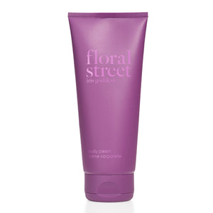 Floral Street Iris Goddess Vegan Scented Body Cream in recyclable sugarcane packaging