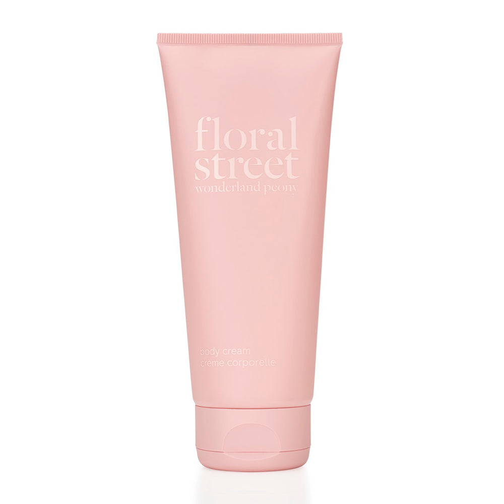 Wonderland peony 200ml vegan body cream with recyclable sugarcane packaging 2